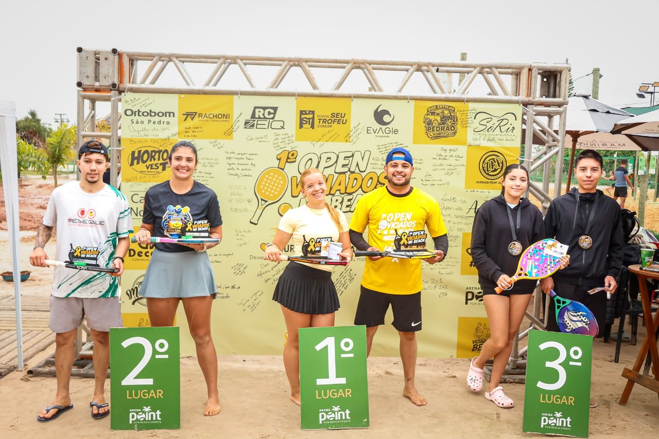 Duplas mistas no pódio do 1º Open VNB